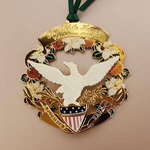 1998 White Holiday Ornament